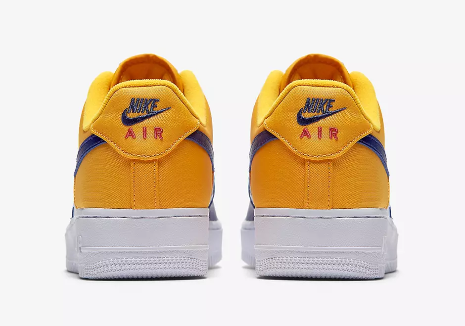 Nike Air Force 1 Low Mini Swoosh FC Barcelona Колер: глыбокі каралеўскі сіні/універсітэцкі золата-універсітэцкі чырвоны Код стылю: 823511-404 Дата выпуску: лета 2017 г.