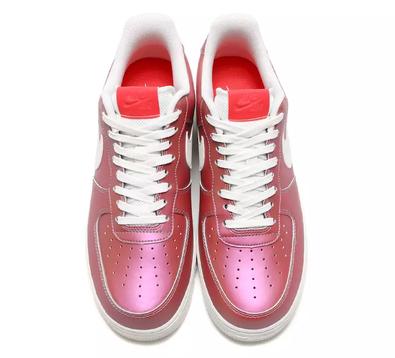 Nike Air Force 1 07 LV8 Iridescent Pack Data di rilascio Track Soletta rossa