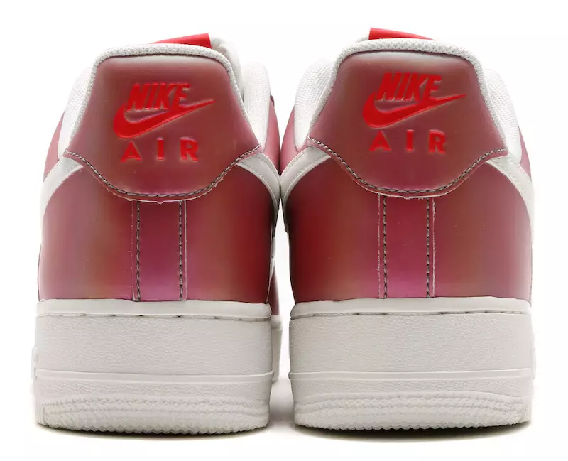 Nike Air Force 1 07 LV8 Iridescent Pack Fräisetzung Datum Streck Red Heel