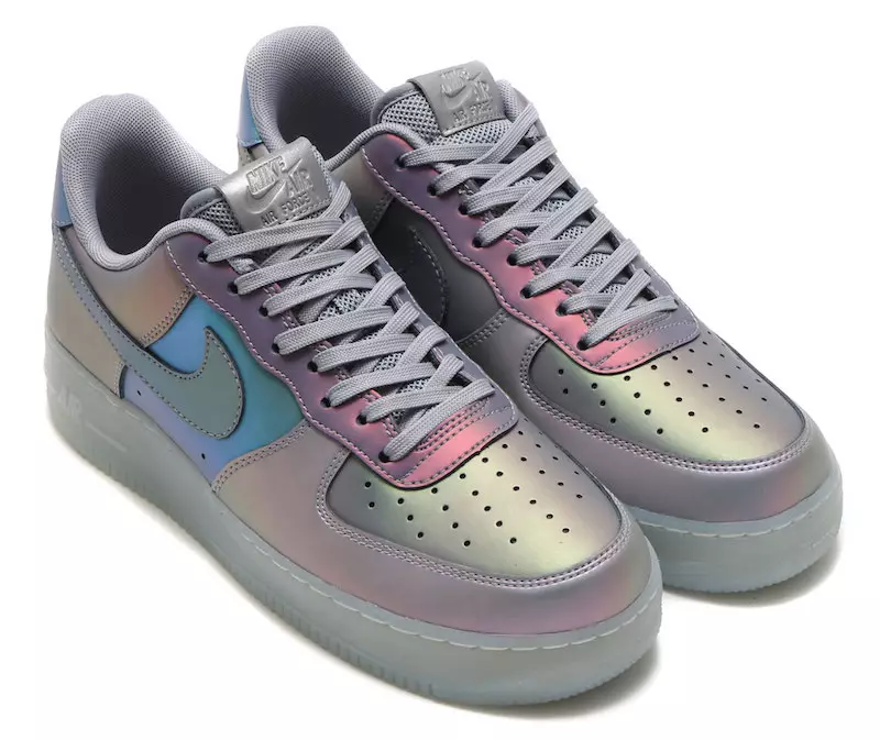 Nike Air Force 1 07 LV8 Iridescent Pack გამოშვების თარიღი ანტრაციტი