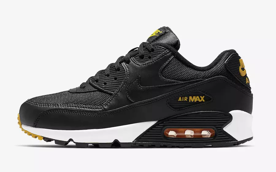 Nike Air Max 90 အနက်ရောင် အဝါရောင် AJ1285-022 ဖြန့်ချိသည့်ရက်စွဲ