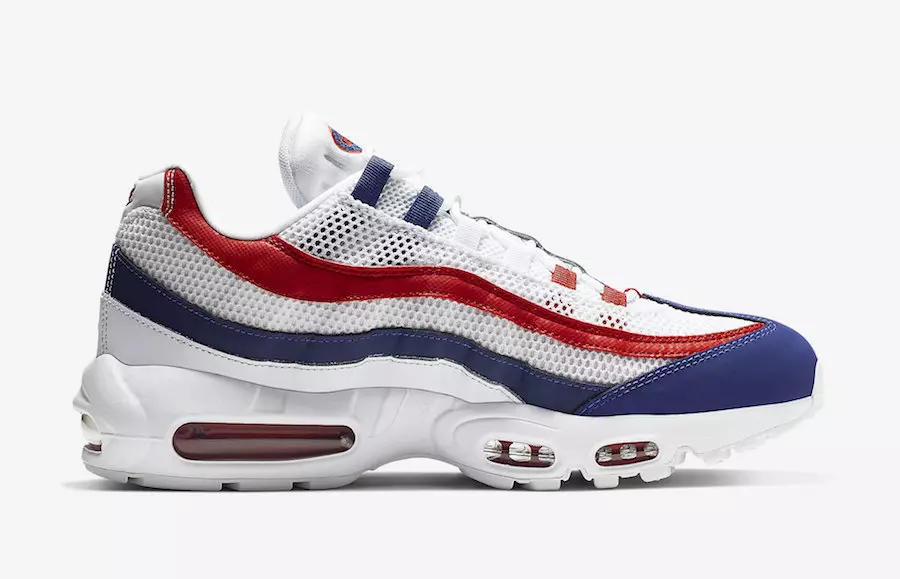 Nike Air Max 95 USA White Gym Red Royal Blue CJ9926-100 Datum vydání