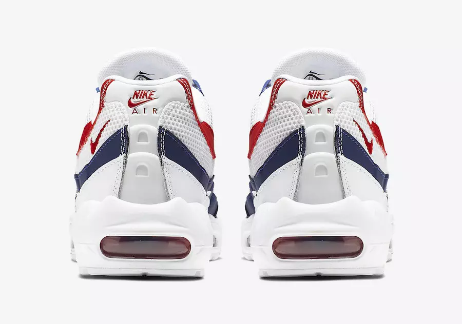 Nike Air Max 95 USA White Gym Red Royal Blue CJ9926-100 تاريخ الإصدار