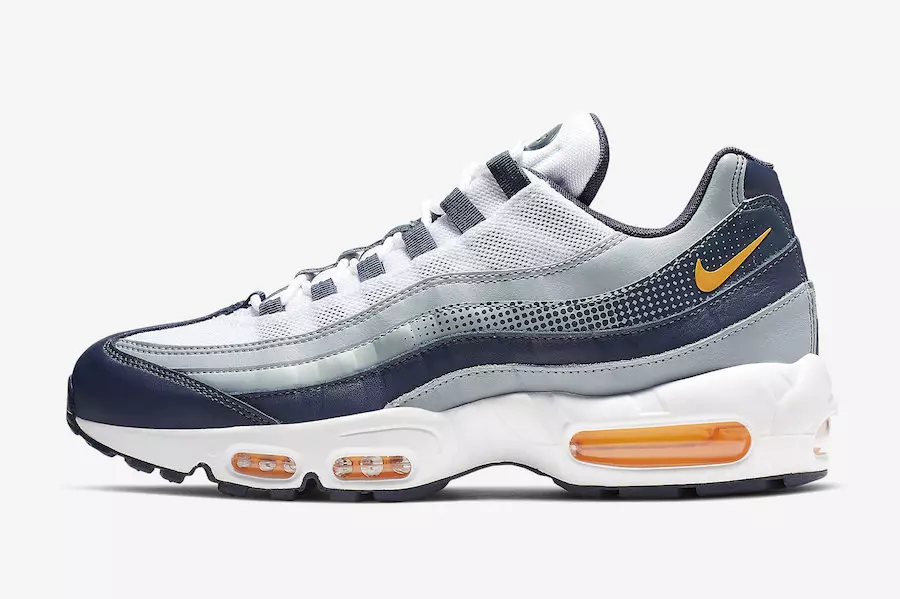 Nike Air Max 95 Midnight Navy Laser Orange AJ2018-401 Tarikh Tayangan