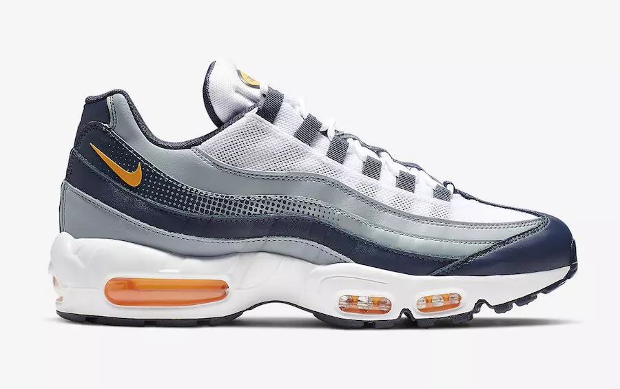 Nike Air Max 95 Midnight Navy Laser Orange AJ2018-401 Udgivelsesdato