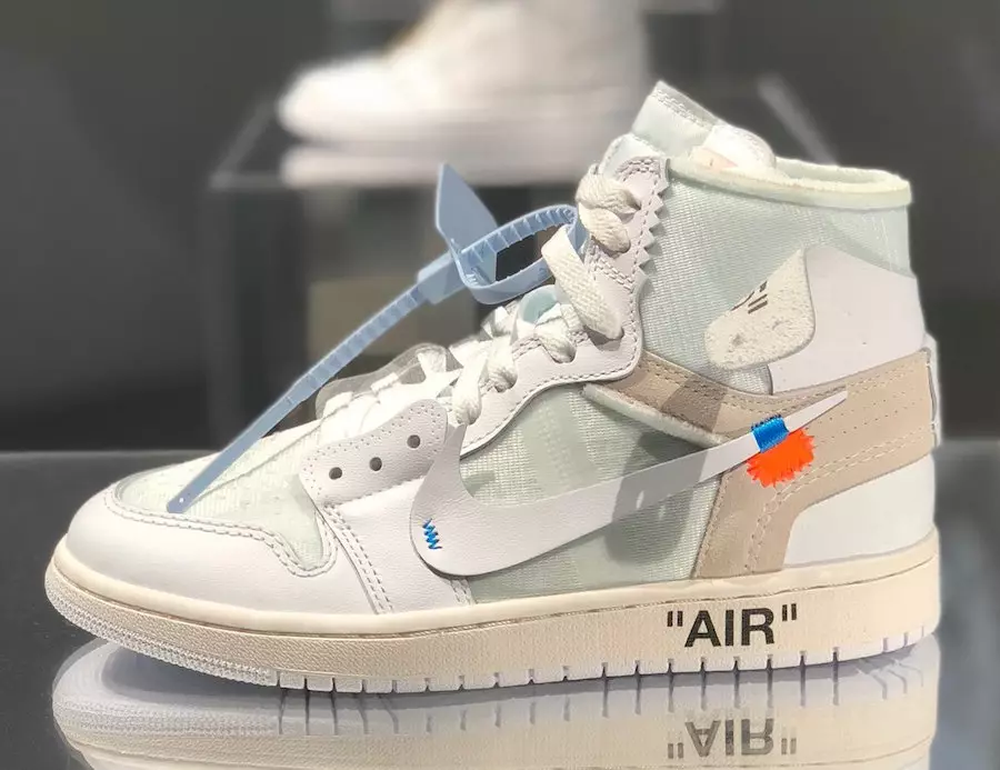 Off-White x Air Jordan 1 အဖြူရောင်