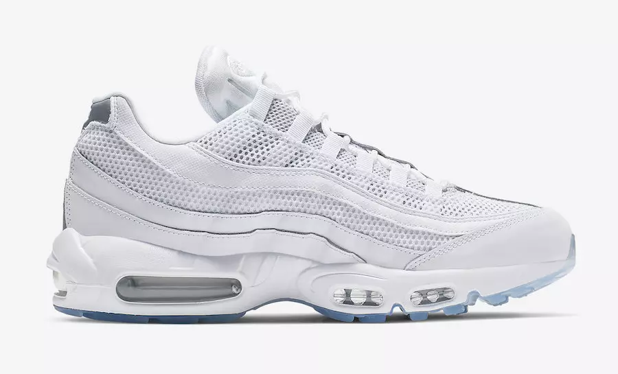 Nike Air Max 95 Essential White Silver 749766-115 Data tal-Ħruġ