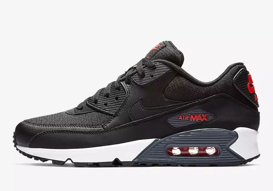 Nike Air Max 90 Zwart Habanero Rood CD1526-001 Releasedatum