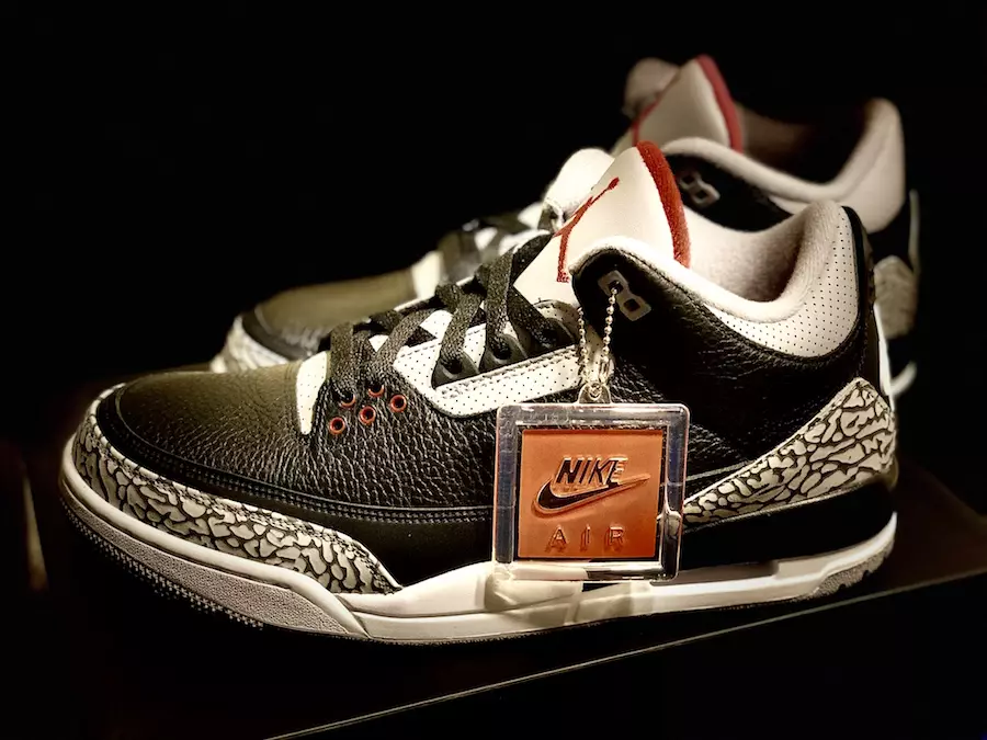 Air Jordan 3 Czarny Cement 2018 Retro Nike Air