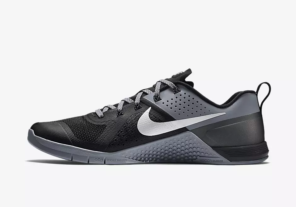 Nike Metcon 1 Black Cool Grey Metālisks sudrabs