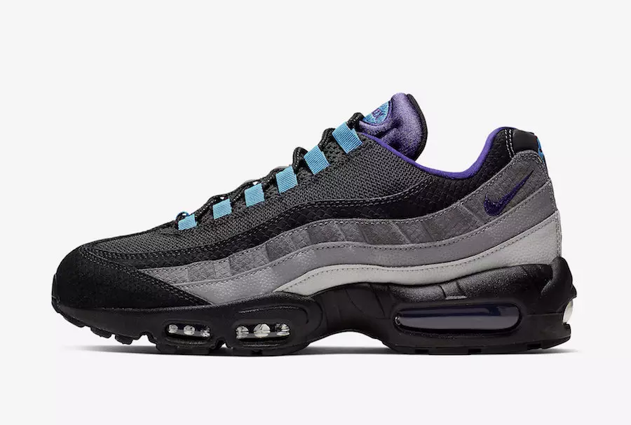 Nike Air Max 95 Black Grape Black Court Lilla Blågrøn Nebula AO2450-002 Udgivelsesdato