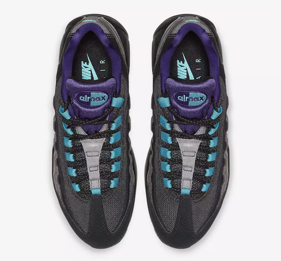 Nike Air Max 95 Black Grape Black Court Purple Teal Nebula AO2450-002 გამოშვების თარიღი