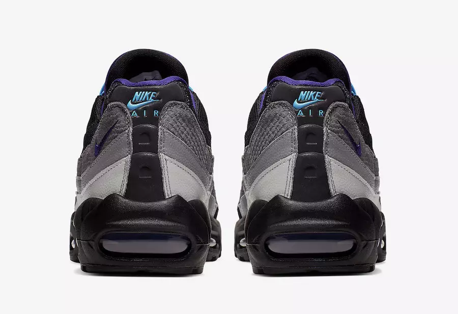 Nike Air Max 95 Black Grape Black Court Purple Teal Nebula AO2450-002 Թողարկման ամսաթիվ