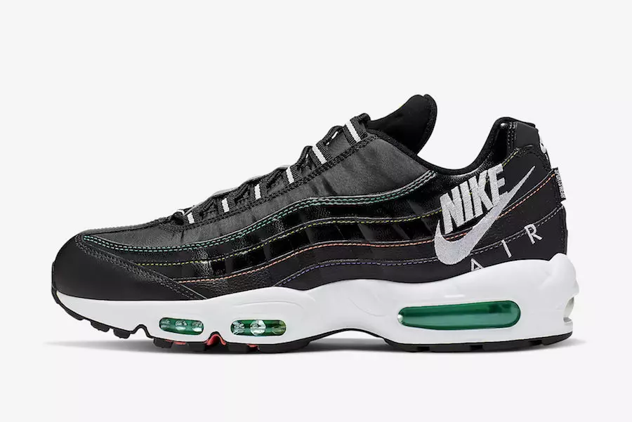 Nike Air Max 95 musta tuulitakki AJ2018-023 Julkaisupäivä