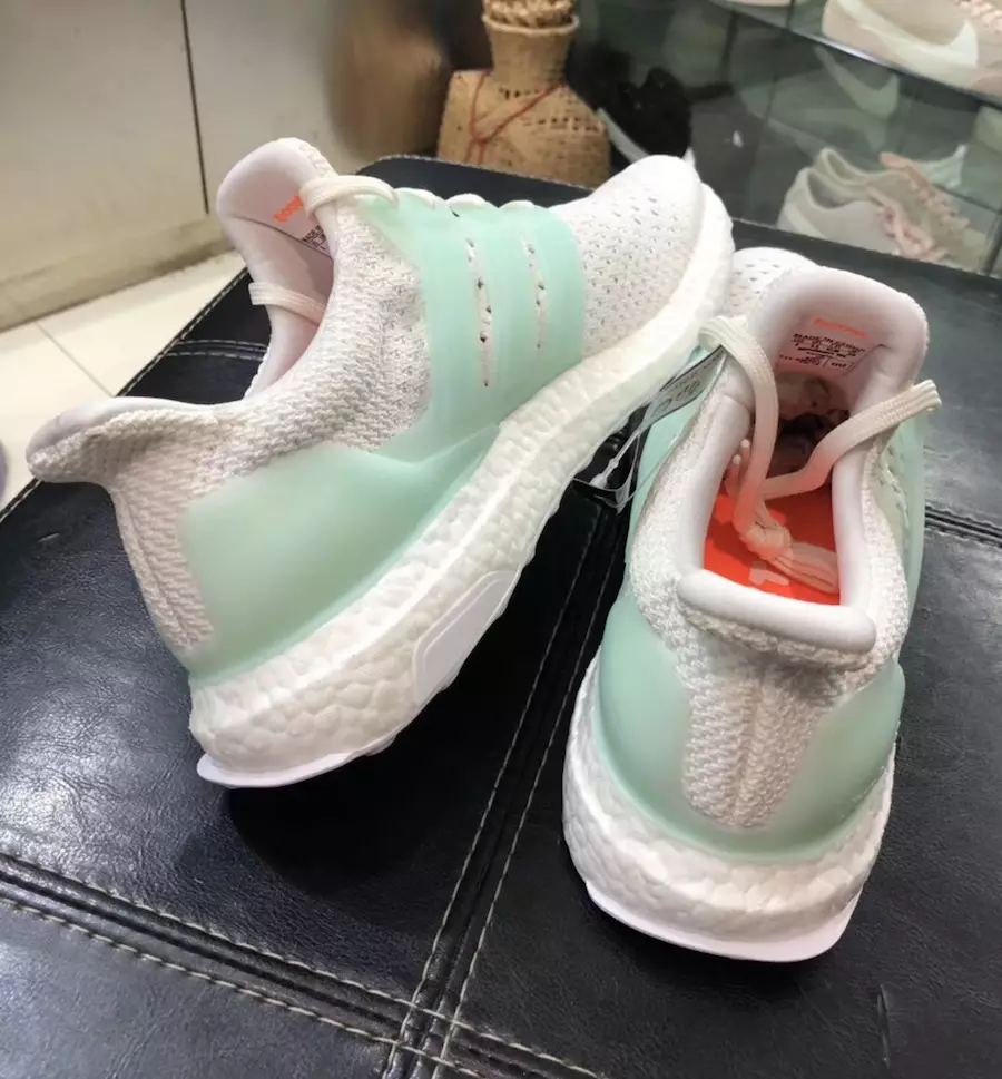 Adidas Ultra Boost Glow White Mint Sample