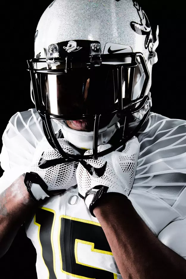 Cascos blancs Oregon Ducks Galaxy