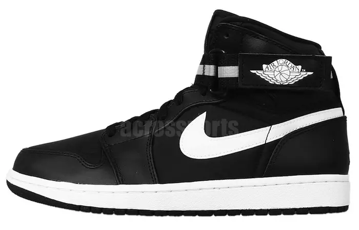 Air Jordan 1 Tali Tinggi Hitam Putih