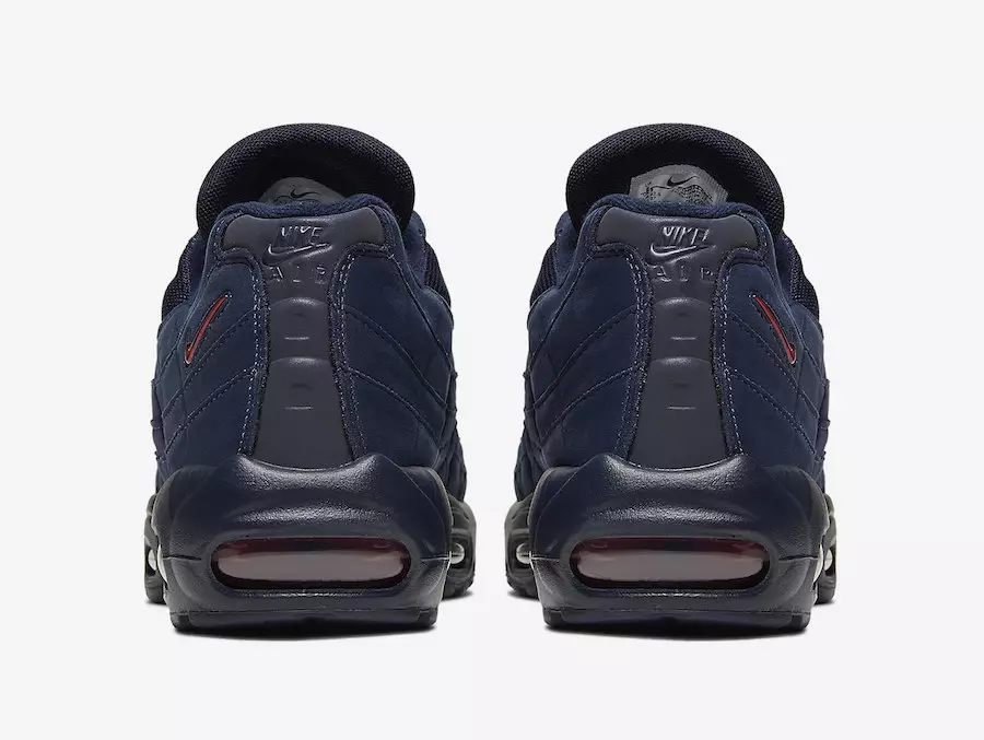 Tarehe ya Kutolewa ya Nike Air Max 95 Navy Red CQ4024-400