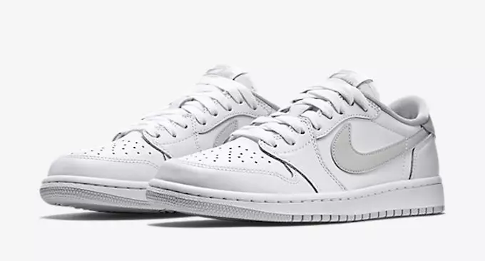 Air Jordan 1 Bajo Blanco Gris