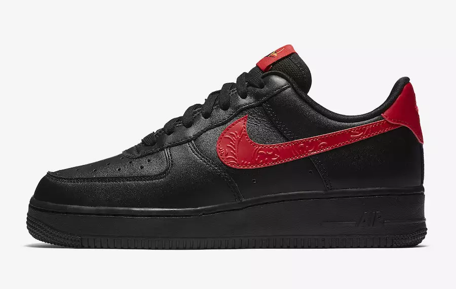 Nike Air Force 1 07 F Black University Röd AJ1690-001