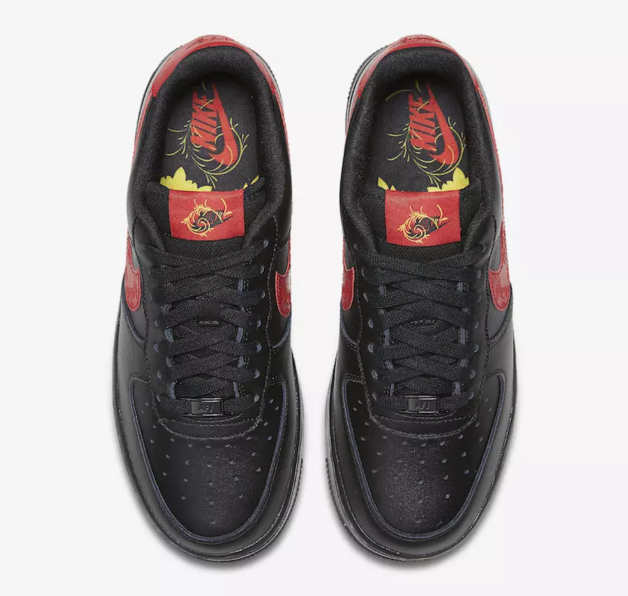 Nike Air Force 1 07 F Black University Red AJ1690-001