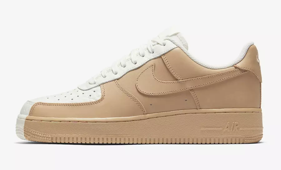 Бело-коричневые кроссовки Nike Air Force 1 Low Split 905345-105