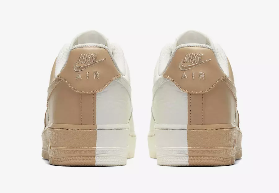 Бело-коричневые кроссовки Nike Air Force 1 Low Split 905345-105