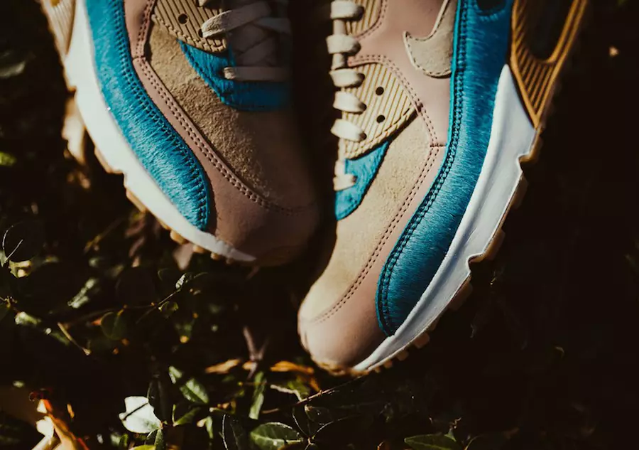 Nike Air Max 90 Smokey Blue Pony Rambut