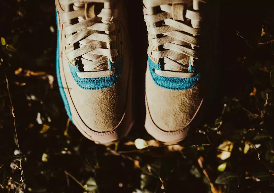 Nike Air Max 90 Smokey blauw ponyhaar