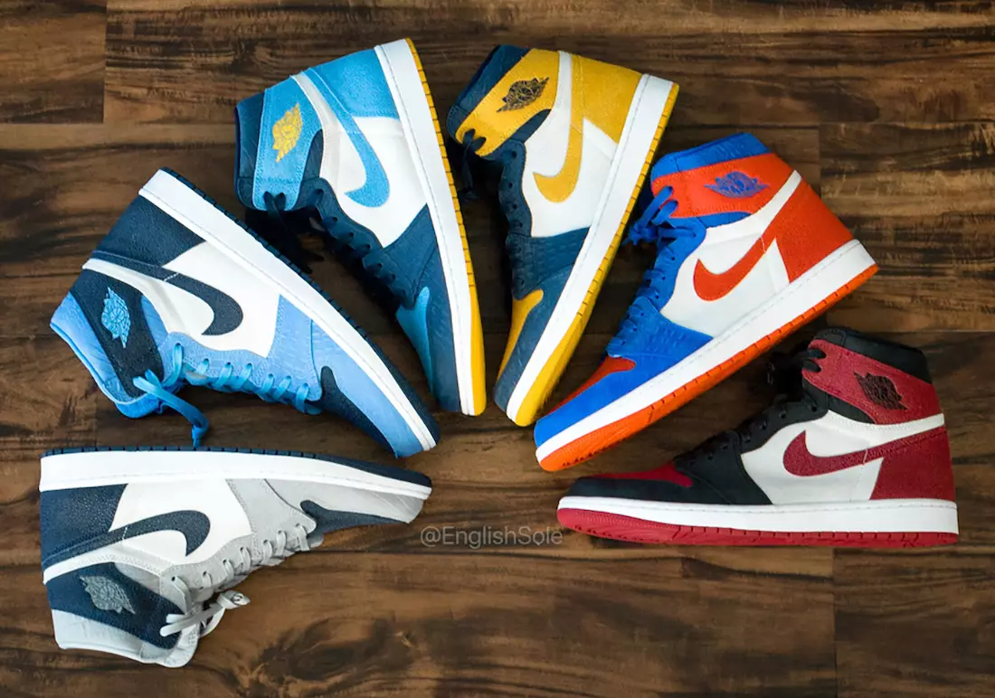 Întreaga colecție de PE-uri Air Jordan 1 College 2020