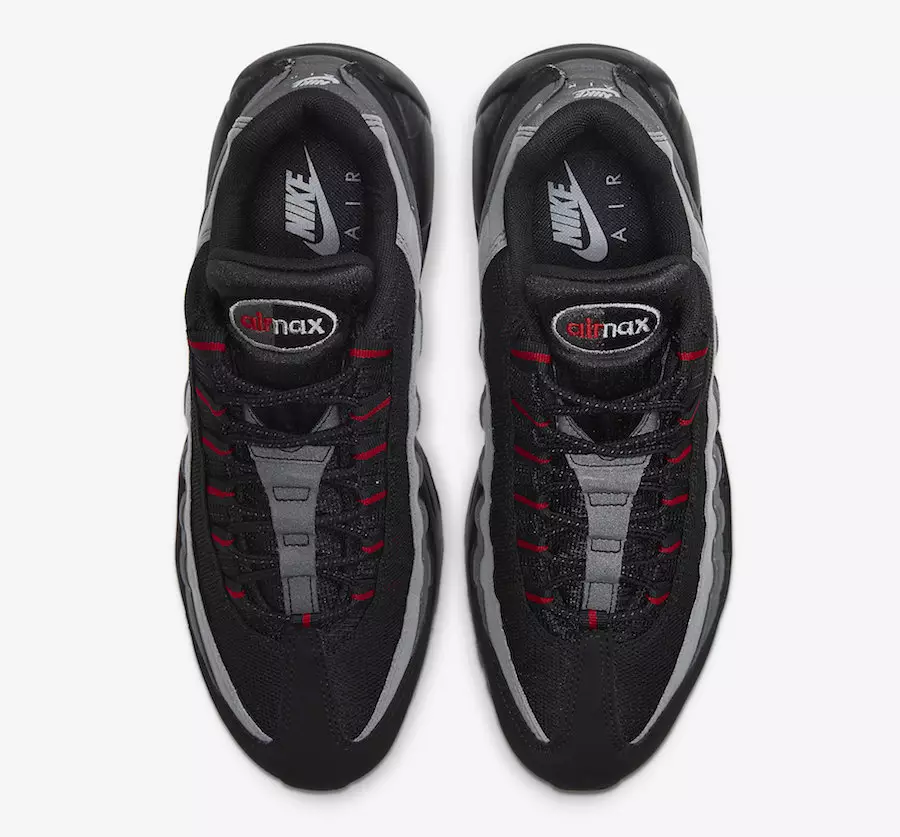 Nike Air Max 95 Black Red Gray CW7477-001 Datum izdaje