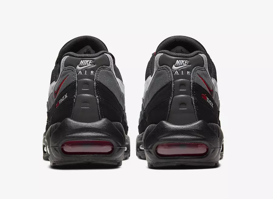 Nike Air Max 95 Black Red Gray CW7477-001 Datum izdaje