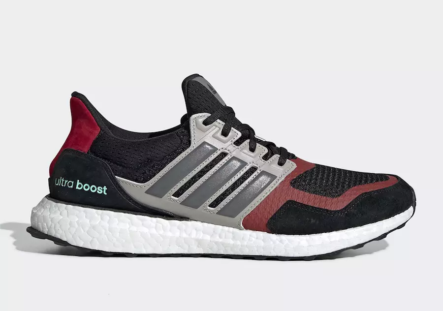 adidas Ultra Boost S&L Keluaran dalam warna Hitam, Kelabu dan Merah