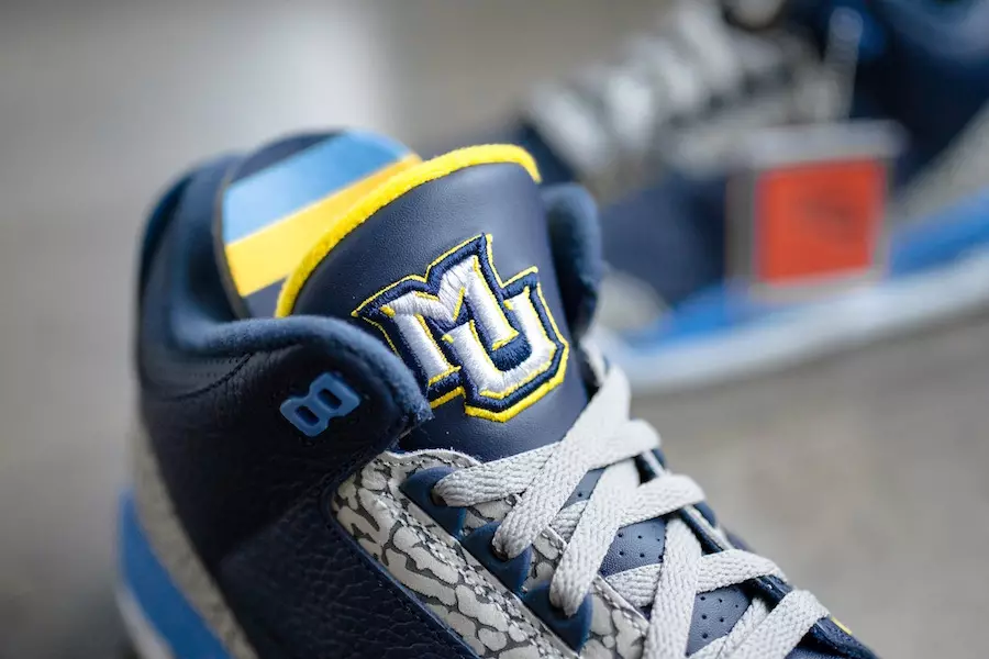 „Air Jordan 3 Marquette“.