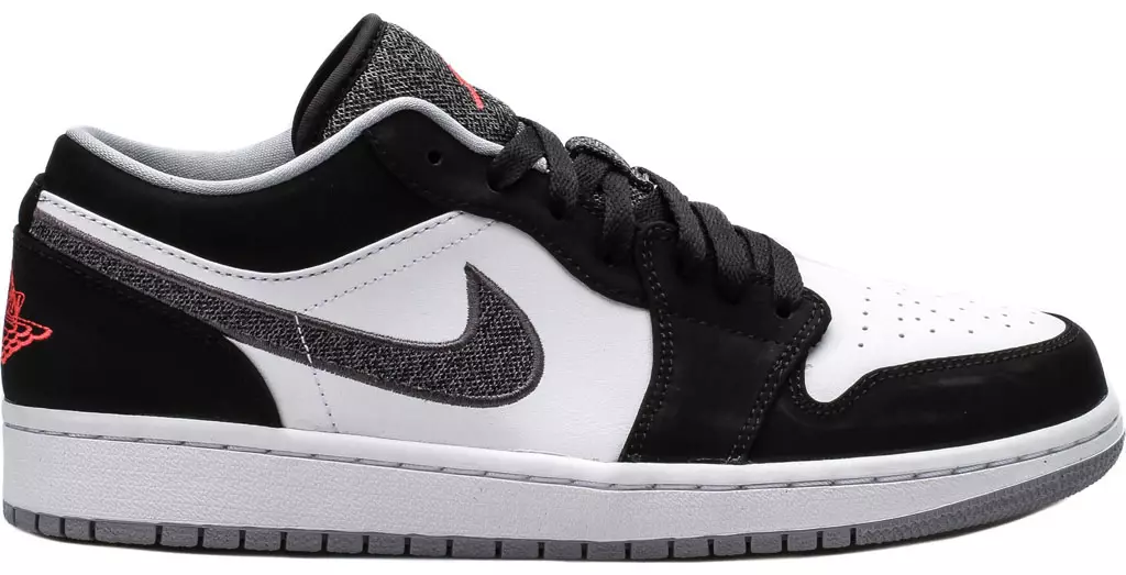 Air Jordan 1 נידעריק לייפסטייל שוואַרץ ווייַס ינפרערעד 23