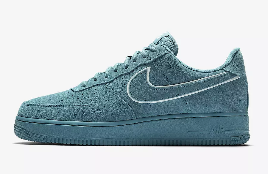 Nike Air Force 1 zema zilgana zamšāda AA1117-400