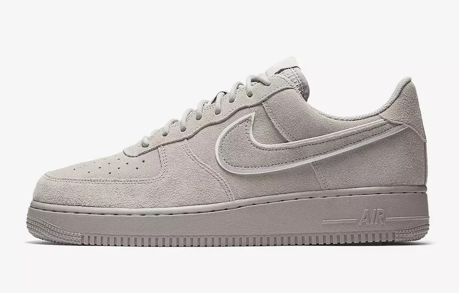 Nike Air Force 1 camurça cinza baixo AA1117-201