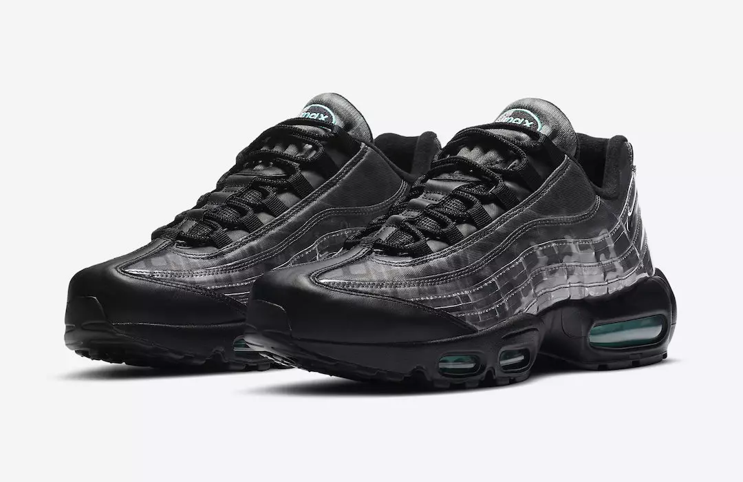 Nike Air Max 95 Nere Aurora Verde Fumo Grigie DA7735-001 Data di rilascio