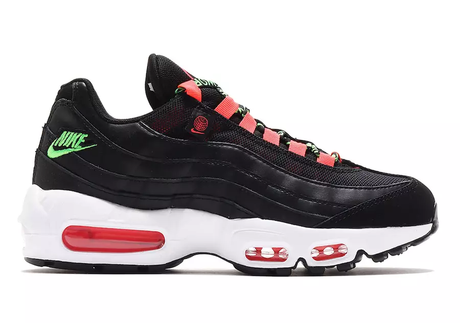 Nike Air Max 95 Worldwide Black Green Crimson CV9030-001 Utgivelsesdato