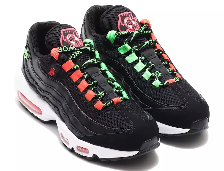 Nike Air Max 95 Worldwide Black Green Crimson CV9030-001 Megjelenés dátuma