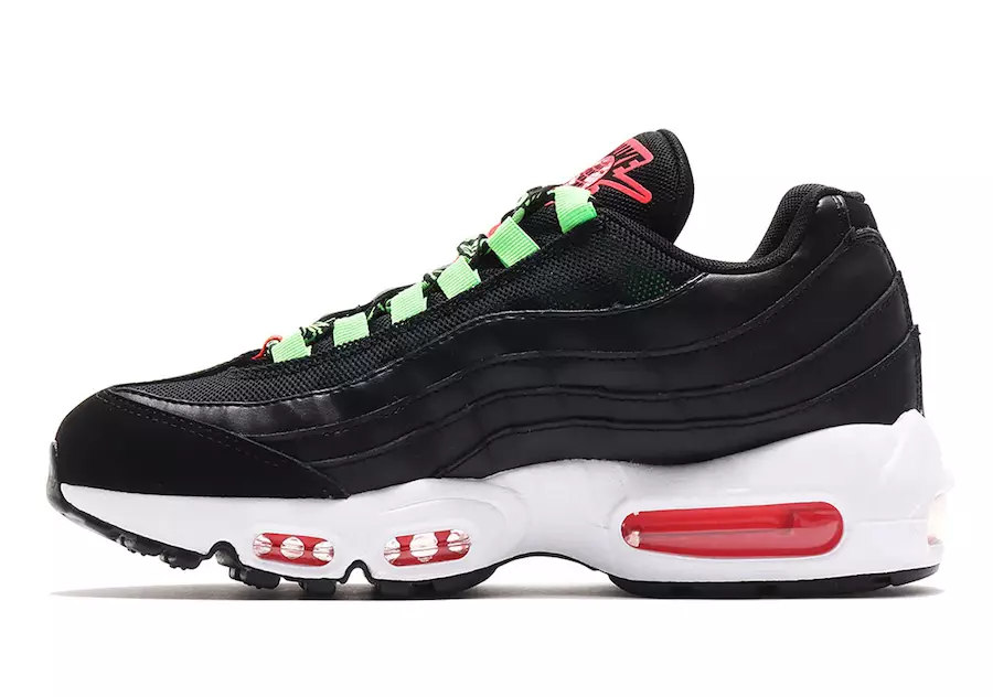 Nike Aeir Max 95 Worldwide Black Green Crimson CV9030-001 Dáta Eisiúna