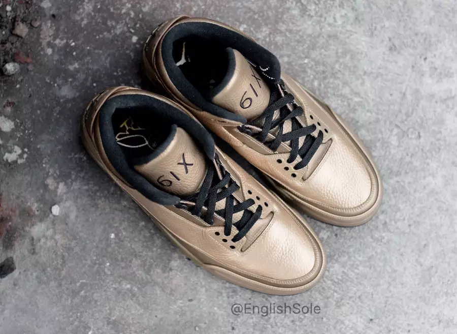 ရွှေ OVO Air Jordan ၃