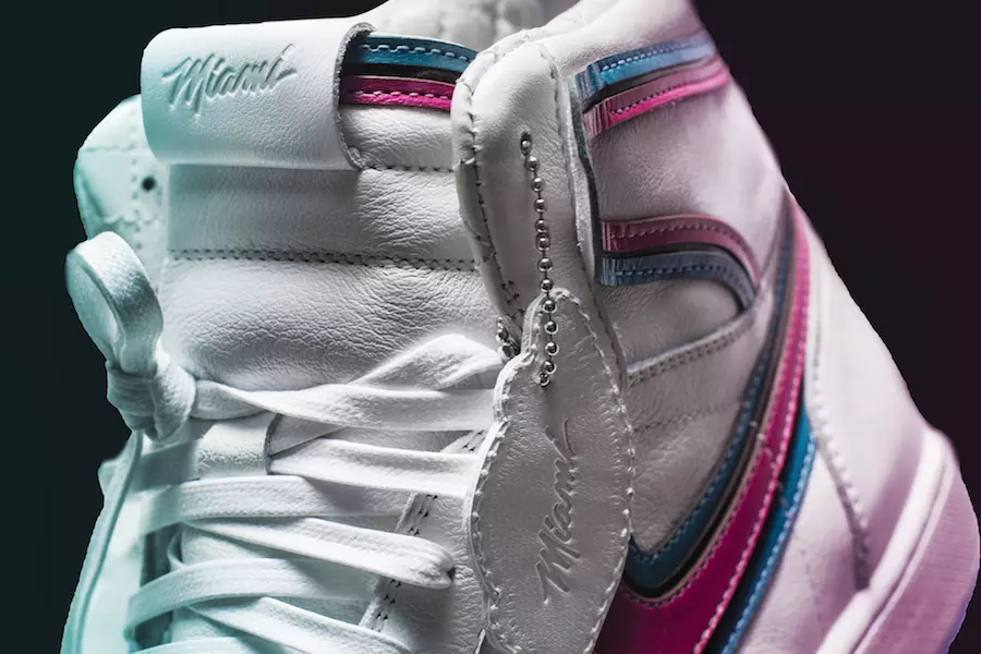 Miami Heat Shoe Surgeon Air Jordan 1 Miami Vice