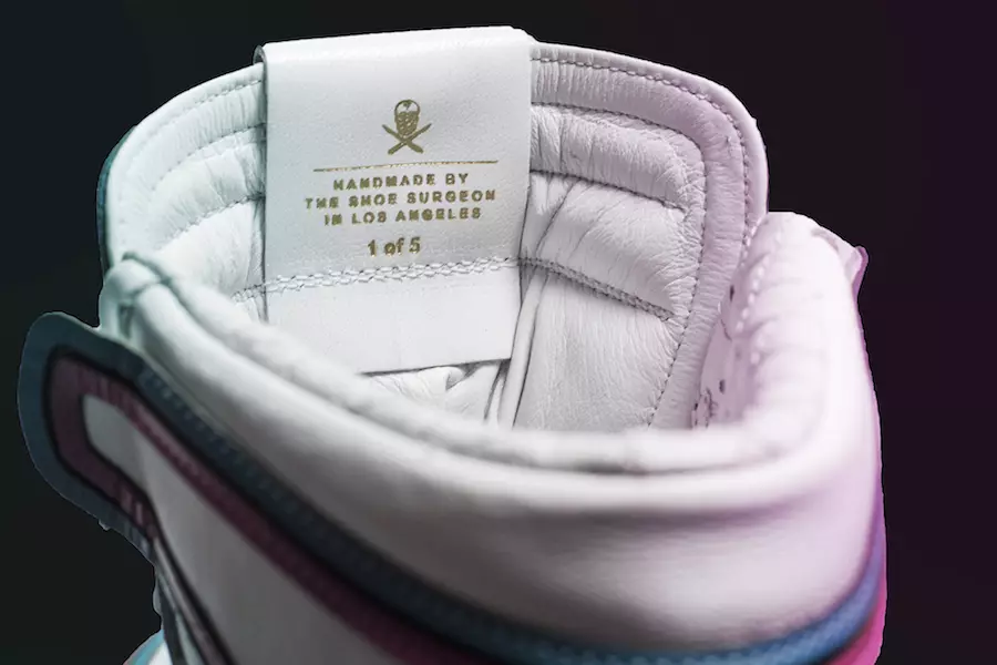 Pakar Bedah Kasut Miami Heat Air Jordan 1 Miami Vice