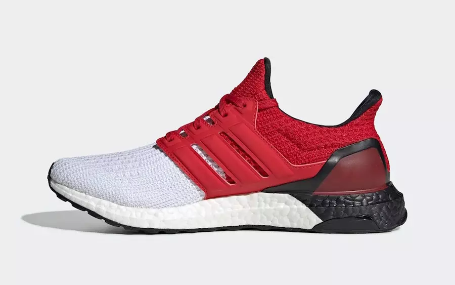 تاريخ إصدار أديداس Ultra Boost باللون الأبيض القرمزي G28999