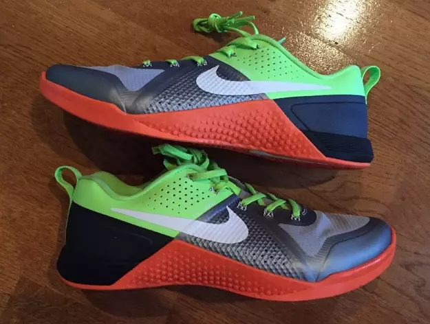 Nike MetCon 1 Silver Orange Lime Green