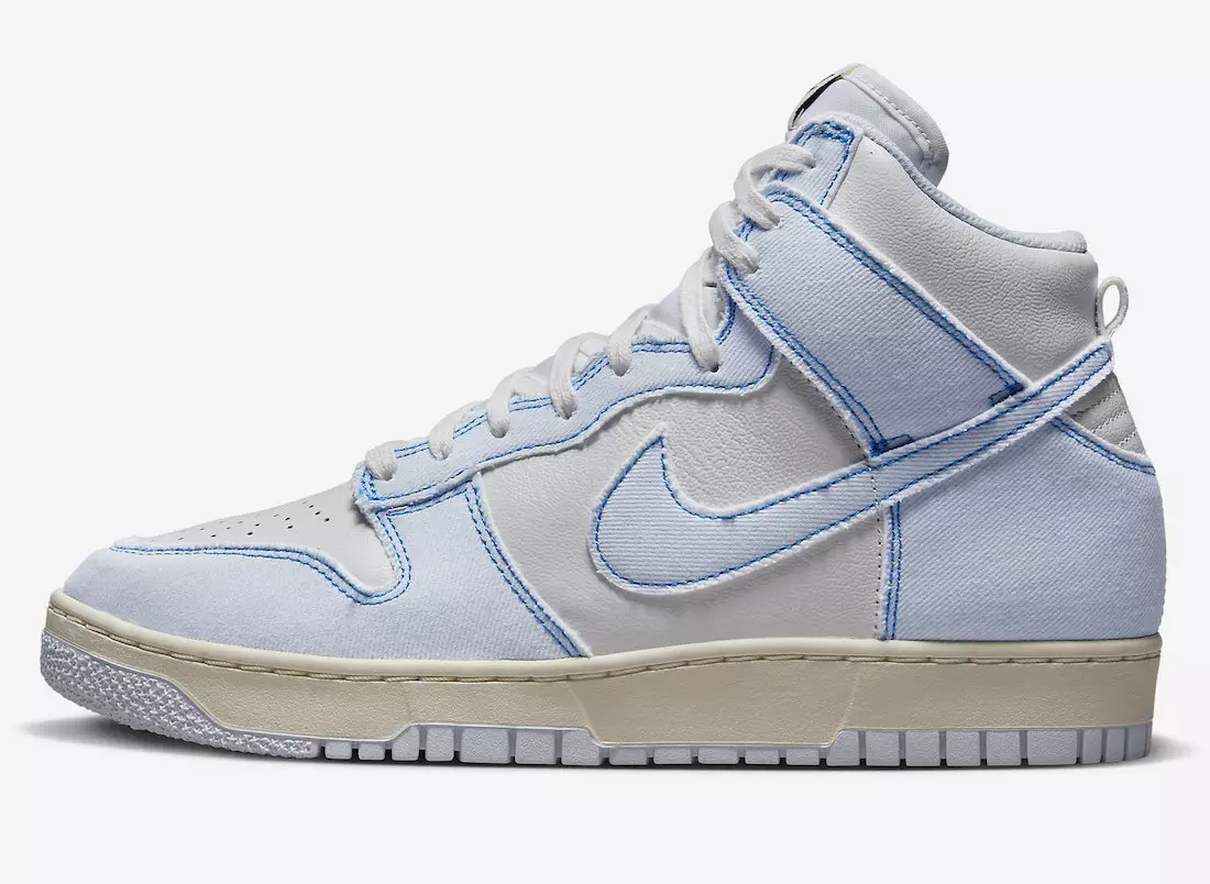 تاریخ انتشار Nike Dunk High 1985 آبی جین DQ8799-101