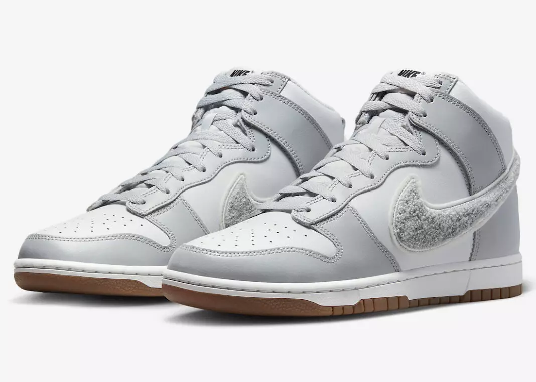 Nike Dunk High Chenille Swoosh White Grey DR8805-003 Datum izdaje