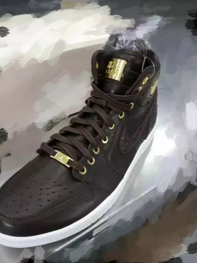 Air Jordan 1 Pinnacle Croc Коричневый