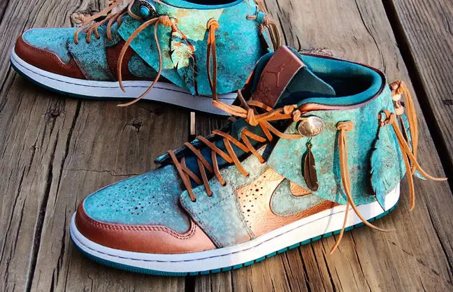 Air Jordan 1 Moccasin Patina par Gourmet Kickz